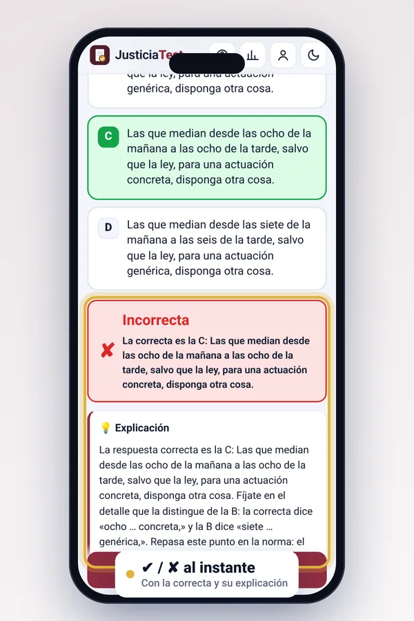 Pregunta corregida con explicación